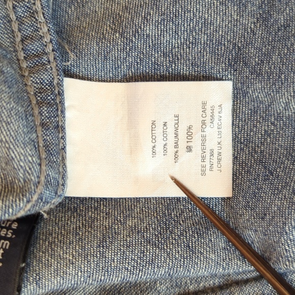 J. Crew | Trademark | Chambray Long Sleeve Button-Front Shirt - Picture 10 of 12